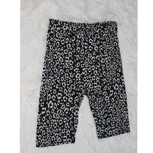 Leopard print biker shorts